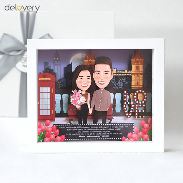 Kado custom karikatur bisa membuat pasangan merasa dicintai